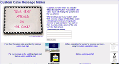 Desktop Screenshot of cakemessage.com